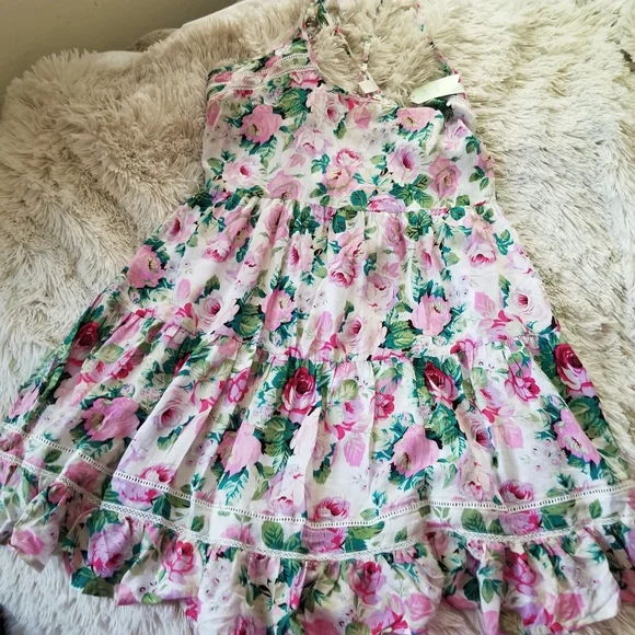 Anthropologie Eloise Lila Chemise floral dress SM - Picture 2 of 6